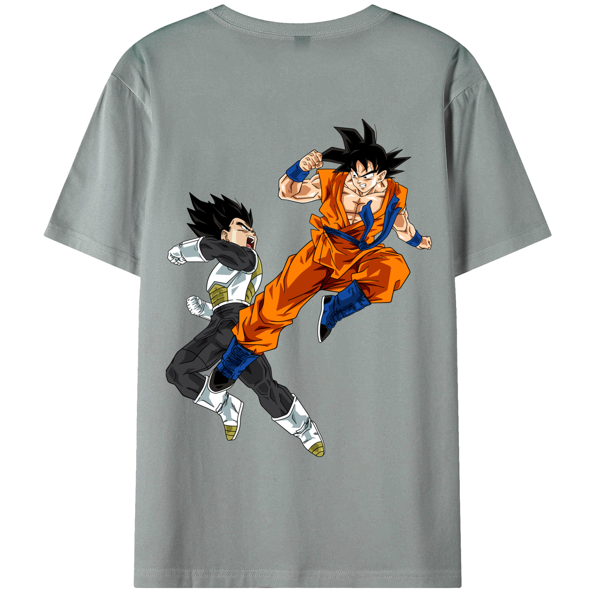 （画像用） ドラゴンボール 孫悟空（そん ごくう）Son Goku カカロット DRAGON BALL Kakarotto 綿100％ メンズ半袖Tシャツ（バックプリント） 通気性